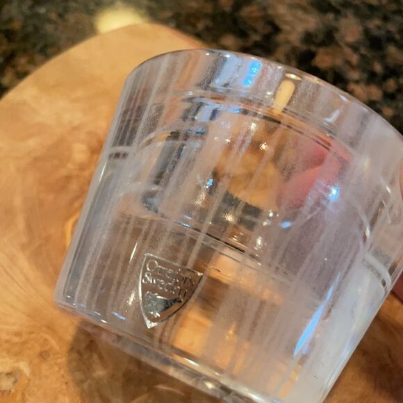 Vintage Orrefors Crystal Striped Candle Holder - Picture 4 of 4